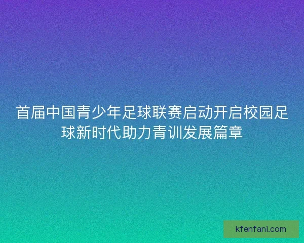 首届中国青少年足球联赛启动开启校园足球新时代助力青训发展篇章